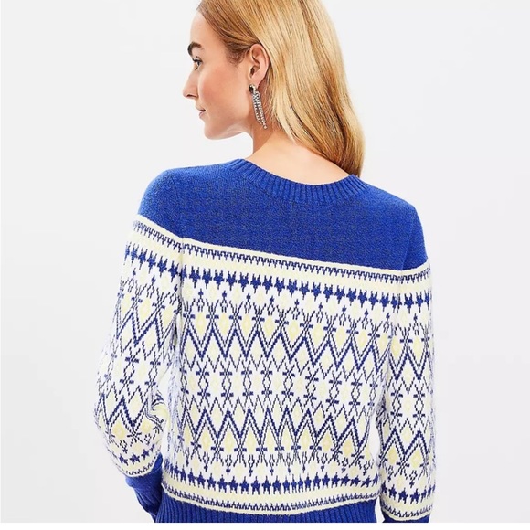 New LOFT Fair Isle Sweater - Picture 2 of 3